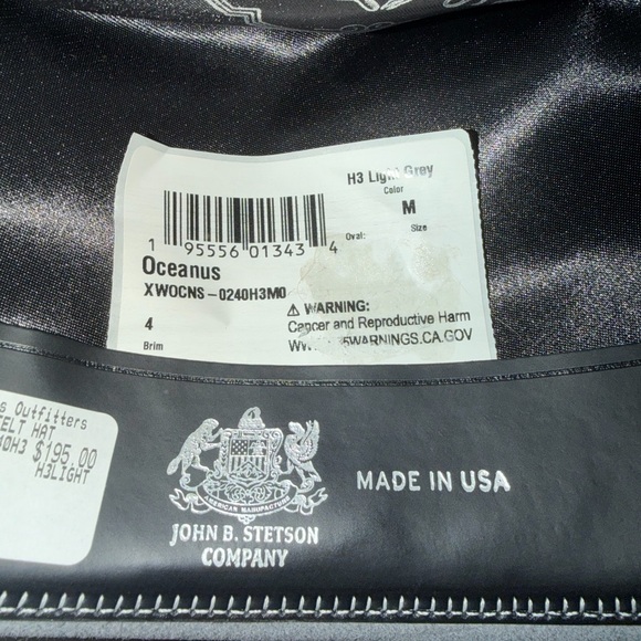 Stetson Black Satin-Lined Hat - Picture 3 of 4